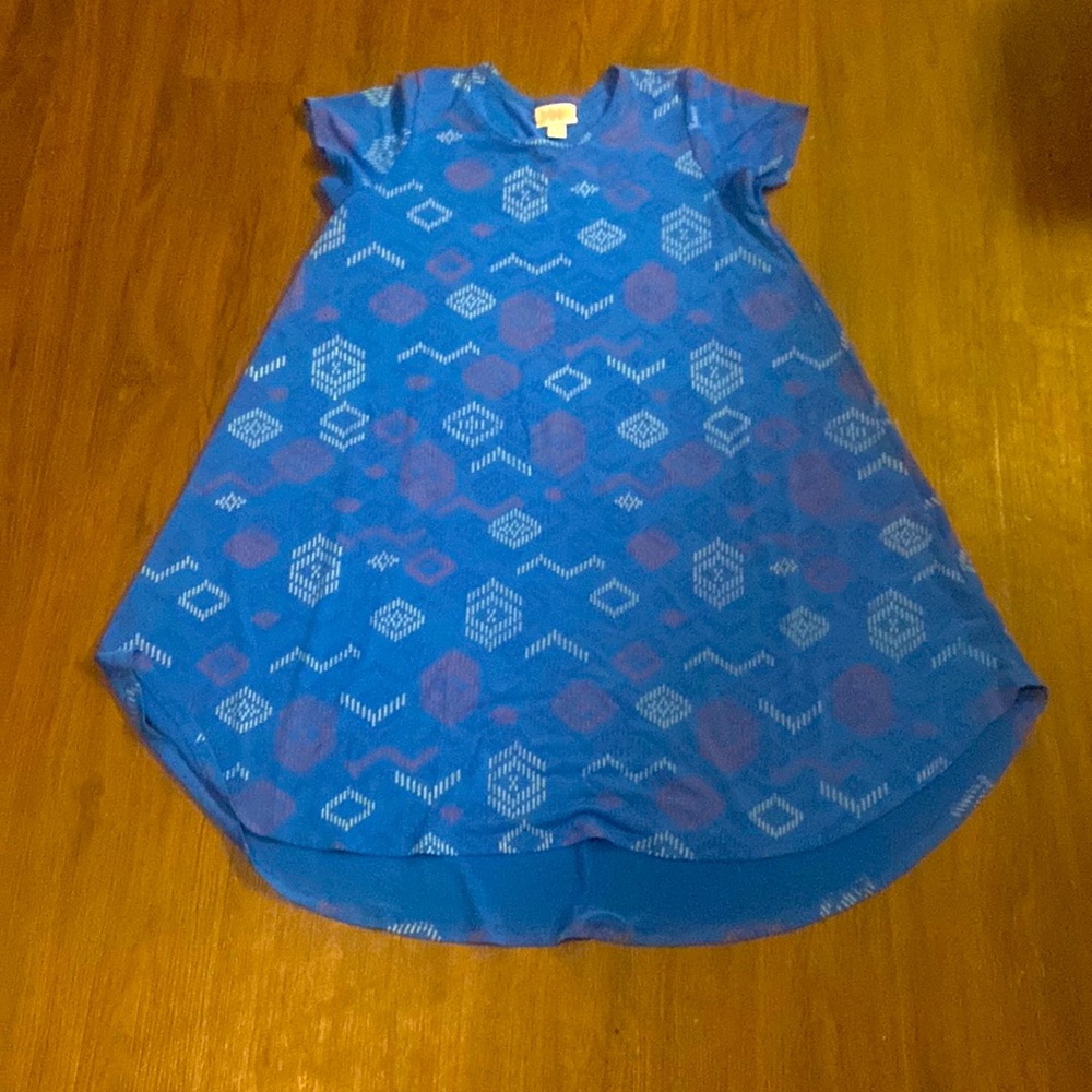 LulaRoe blue dress size 12